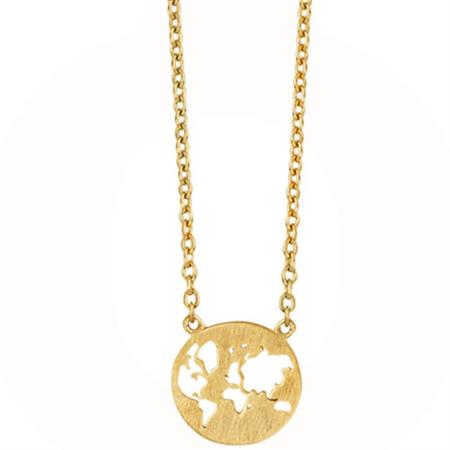 ByBiehl - World halskæde - guld 3-1602-G