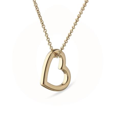 Jeberg Jewellery - Love Stories halskæde - forgyldt sterlingsølv 40100-ANCHOR-45