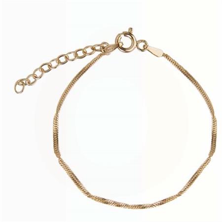 Jeberg Jewellery - Lila Armbånd - forgyldt sterlingsølv 4580-17-G