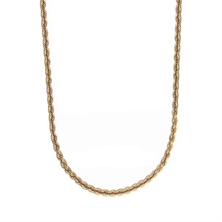 Jeberg Jewellery - Robin Chunky halskæde - forgyldt sterlingsølv 4595-42-GOLD