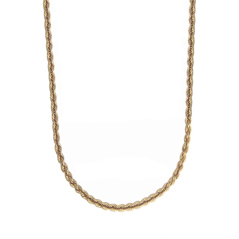 Jeberg Jewellery - Robin Chunky halskæde - forgyldt sterlingsølv 4595-42-GOLD