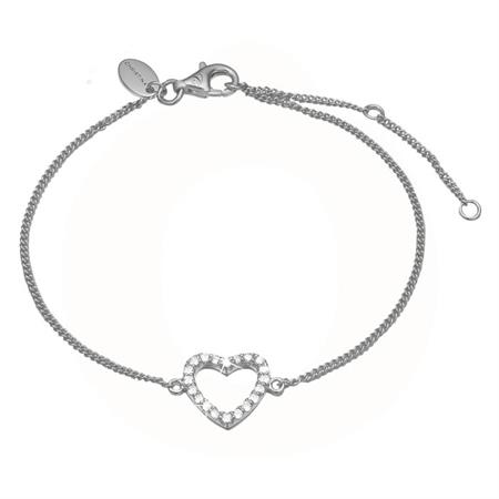 Christina Jewelry & Watches - Topas Heart Armbånd - Sølv 601-S15