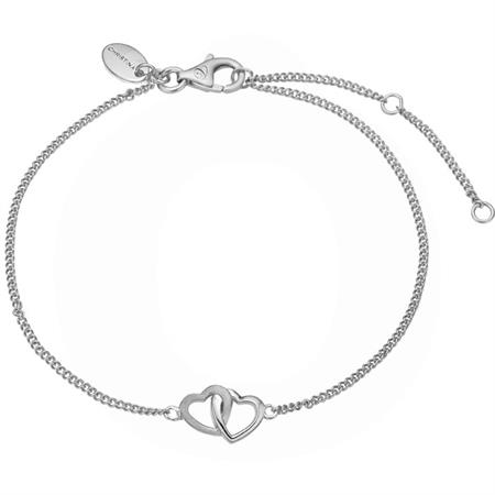 Christina Jewelry & Watches - Double Hearts Armbånd - sølv 601-S21