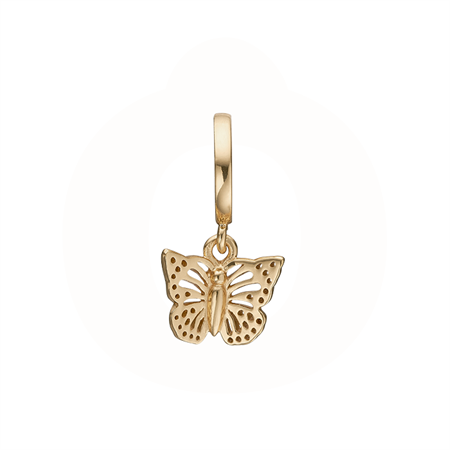 Christina Jewelry & Watches - Butterfly in the sky charm - forgyldt 610-G32
