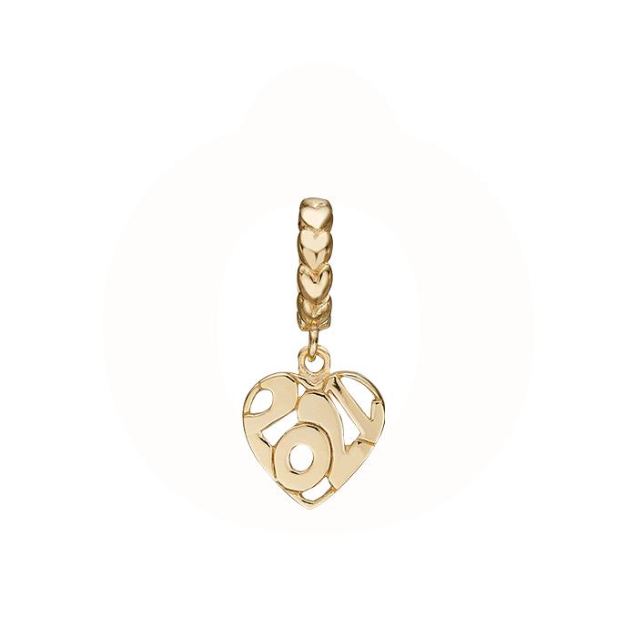 Christina Jewelry & Watches - Year 2021 Charm - forgyldt sølv 623-G217
