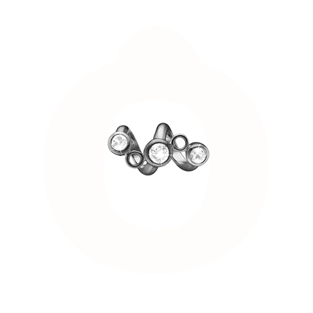 Christina Jewelry & Watches - Twist charm - rhod. sølv 630-B137