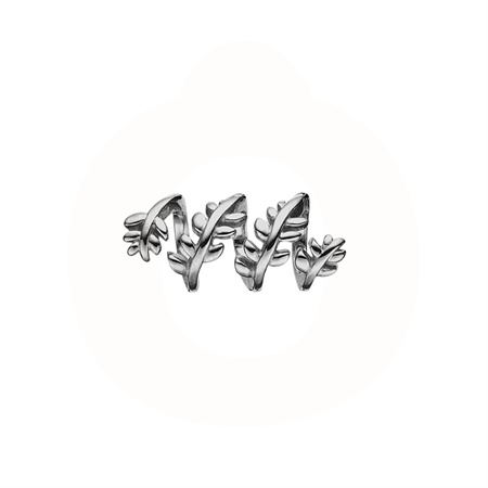Christina Jewelry & Watches - Twisting Leafs charm - rhod. sølv 630-B87