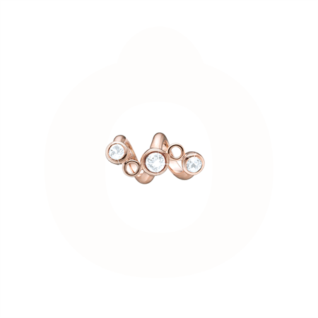Christina Jewelry & Watches - Twist charm - rosa forgyldt 630-R137