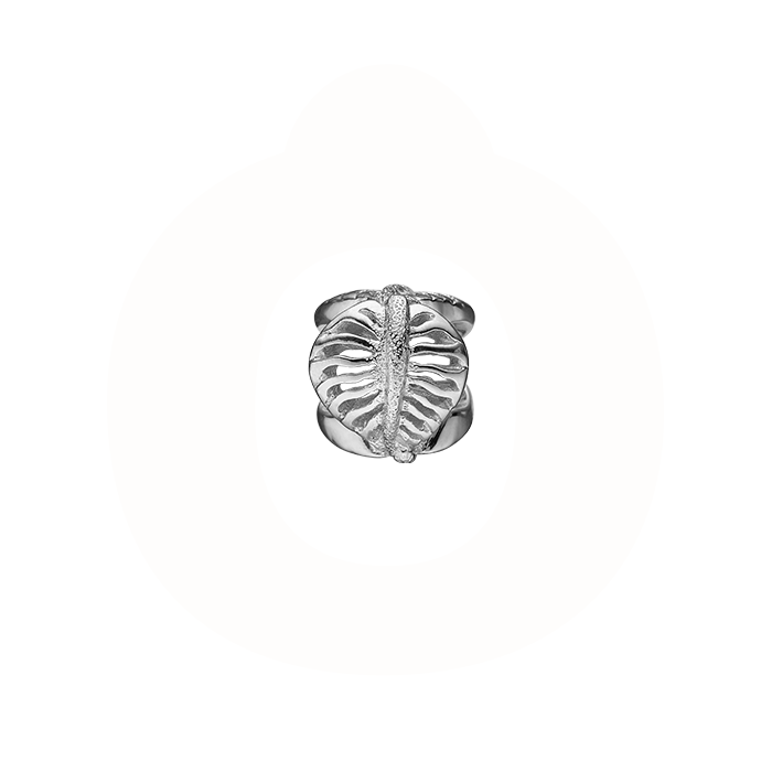 Christina Jewelry & Watches - Sparkling Leaf charm - sølv 630-S126
