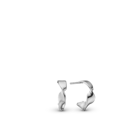 Christina Jewelry & Watches - Curved Leaf øreringe - sølv