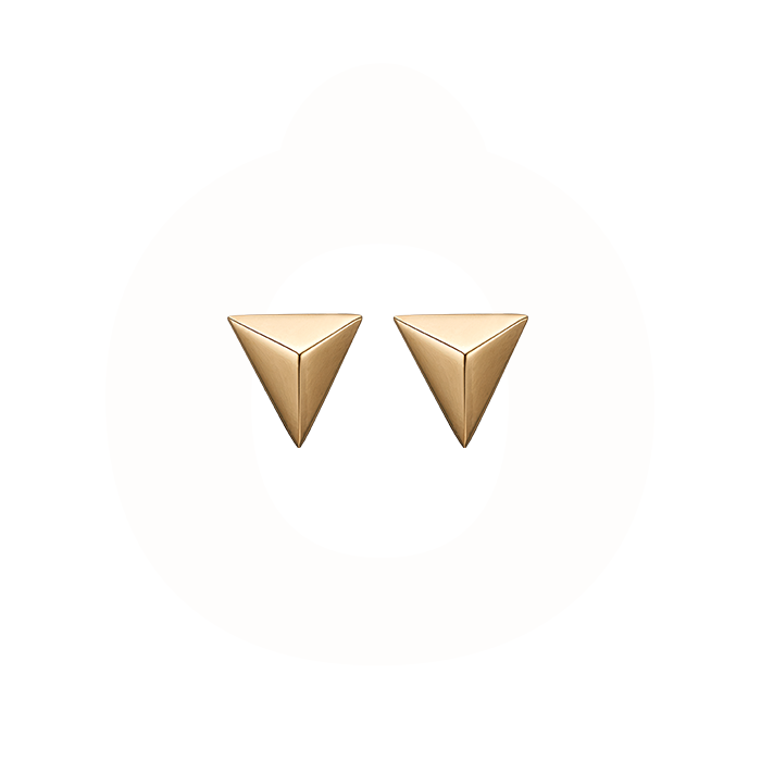 Christina Jewelry & Watches - Spir ørestikker - forgyldt 671-G52