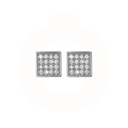 Christina Jewelry & Watches - Square Balance ørestikker - sølv 671-S47