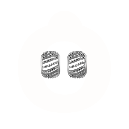 Christina Jewelry & Watches - Dotted Line ørestikker - sølv 671-S48