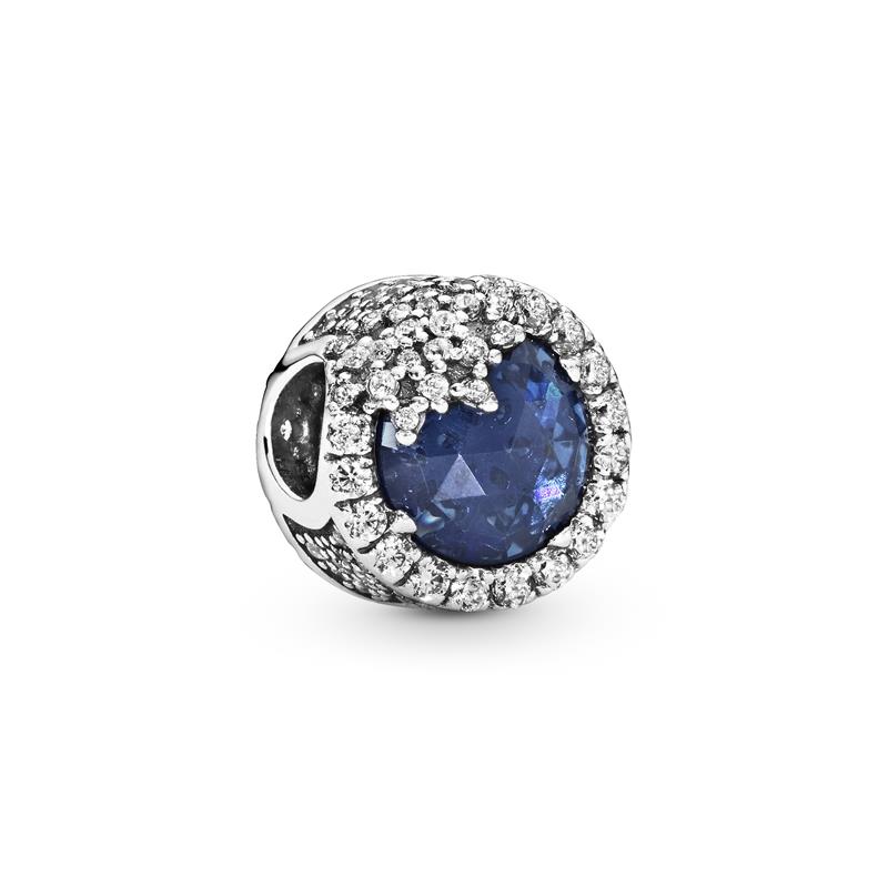 Pandora - charm Blue Dazzling Snowflake - sølv  