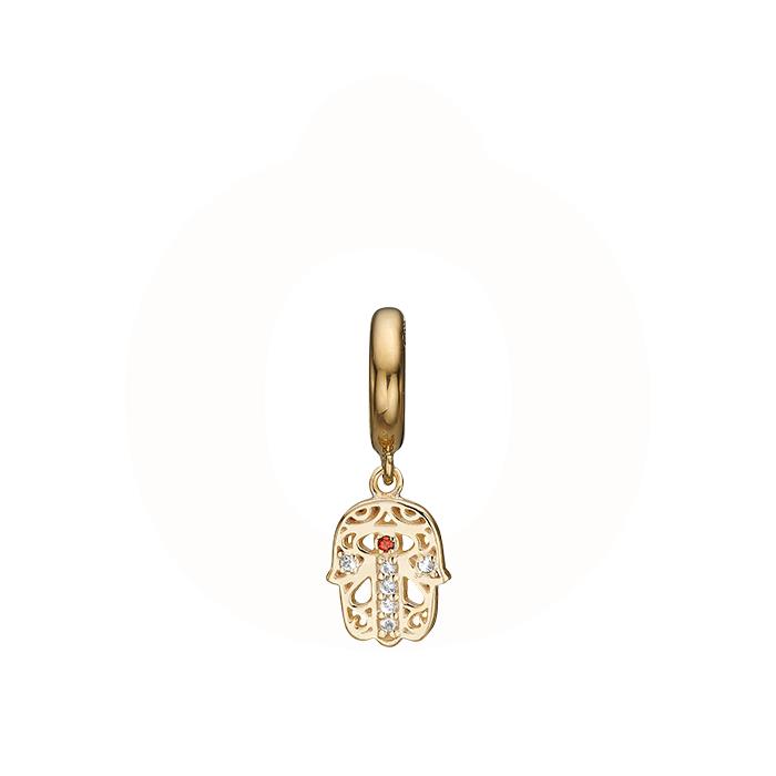 Christina Jewelry & Watches - Hamsa Hand Charm - forgyldt 610-G91