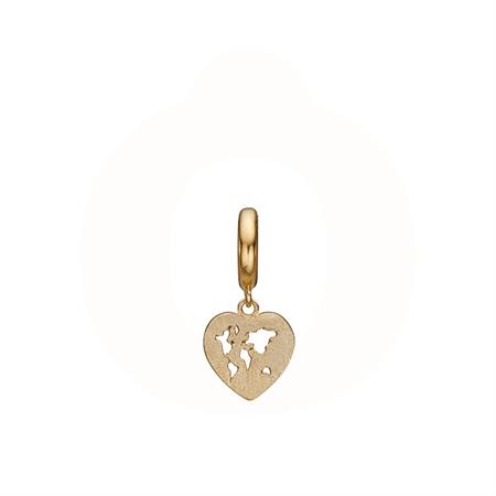 Christina Jewelry & Watches - World Heart charm - forgyldt 610-G92
