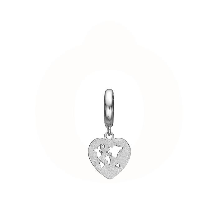 Christina Jewelry & Watches - World Heart charm - sølv 610-S92