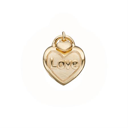 Christina Jewelry & Watches - Love Lock Charm - forgyldt sølv 623-G237
