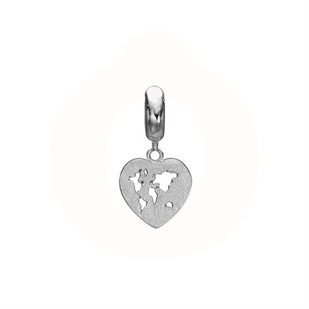 Christina Jewelry & Watches - World Heart Charm - sølv 623-S215