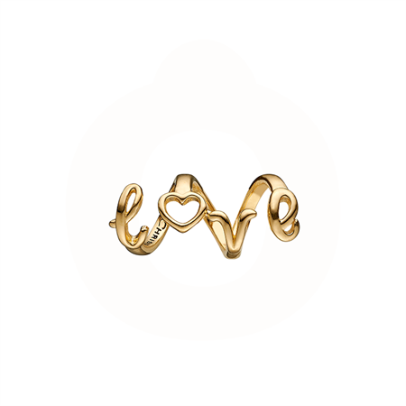 Christina Jewelry & Watches - Love Spelling Charm - forgyldt 630-G195