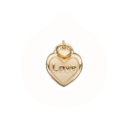 Christina Jewelry & Watches - Love Lock Charm - forgyldt sølv 630-G210