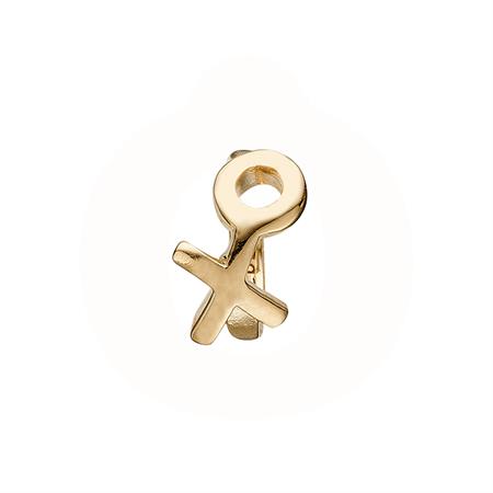 Christina Jewelry & Watches - Hugs & Kisses charm - forgyldt 650-G49