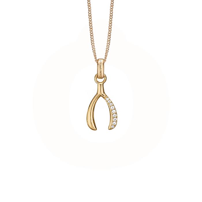 Christina Jewelry & Watches - Marguerites Series Halskæde - forgyldt sølv 680-G27