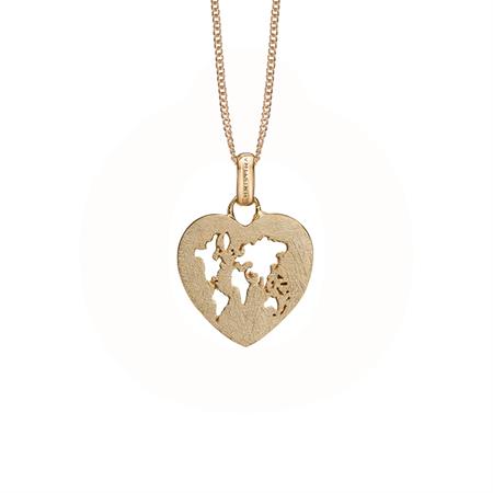 Christina Jewelry & Watches - World Heart Vedhæng - forgyldt 680-G84