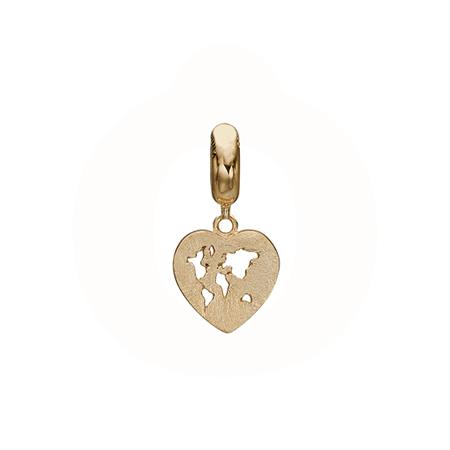Christina Jewelry & Watches - World Heart Charm - forgyldt sølv 623-G215