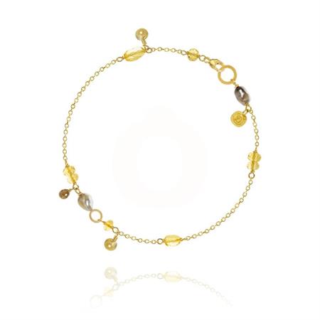 Dulong Fine Jewelry - Piccolo Golden Desert armbånd - guld PIC4-A1116