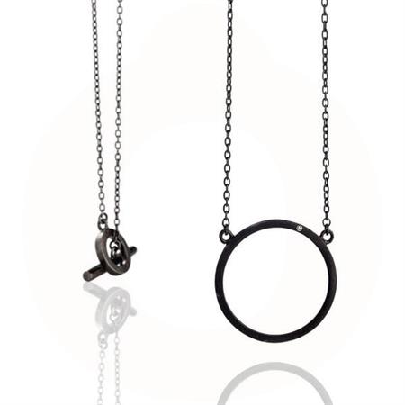 Wille Jewellery - Cosmos halskæde - sort rhod. EV681