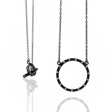 Wille Jewellery - Cosmos halskæde - sort rhod. EV684