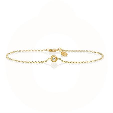 Dulong Fine Jewelry - Glory Armbånd - Rødguld M/Brillant GLY4-A1030