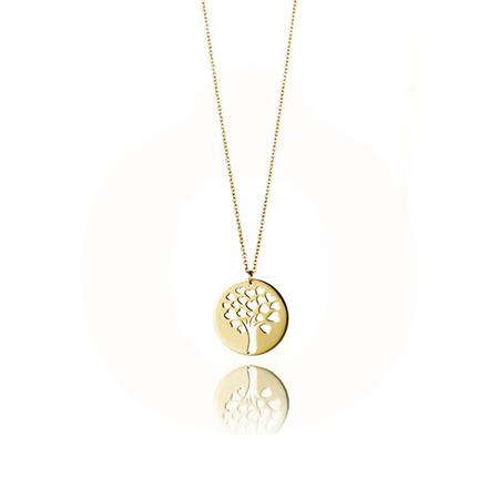Vibholm - Gold Collection halskæde - 14 karat guld med Livets Træ VH-005-585