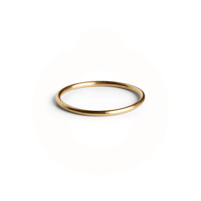Jane Kønig - Simple ring - forgyldt sterlingsølv B1111-G