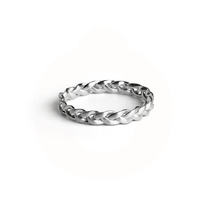 Jane Kønig - ring Small Braided ring - sølv JK0005R-S