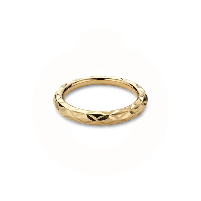 Jane Kønig - Small Impression ring - forgyldt sterlingsølv SIR01HOL2000-G