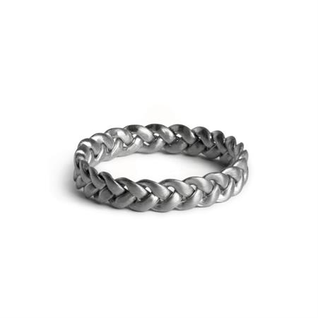 Jane Kønig - Medium Braided ring - sølv JK0007R-S
