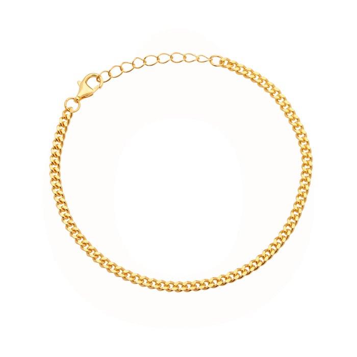 LuvaLu Jewellery - Estremoz Facet Armbånd - Forgyldt Sterlingsølv 686.076.09