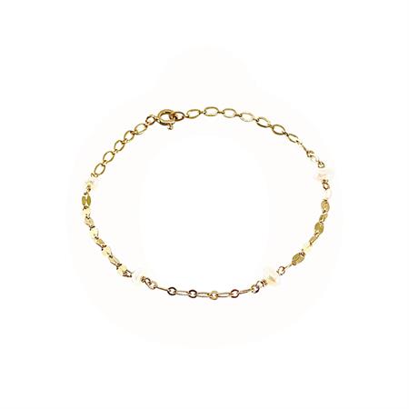LuvaLu Jewellery - Mica Armbånd - forgyldt sølv LS10136G