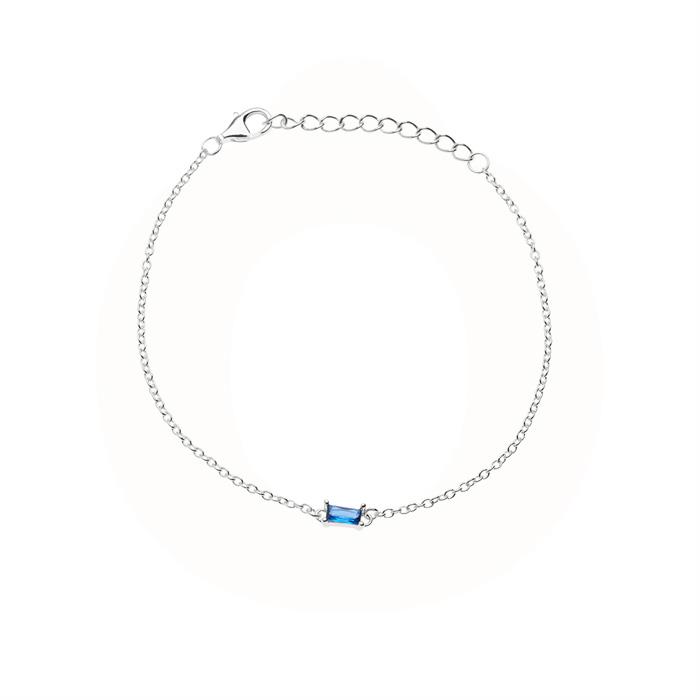LuvaLu Jewellery - Nebula Azul armbånd - sølv 686.056.02AZUL