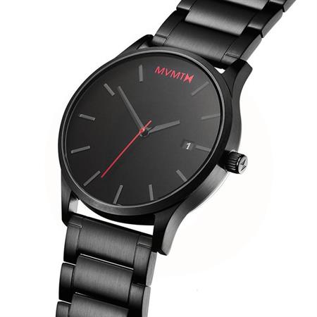 MVMT - CLASSIC BLACK LINK herreur - sort stål D-L213.5B.551
