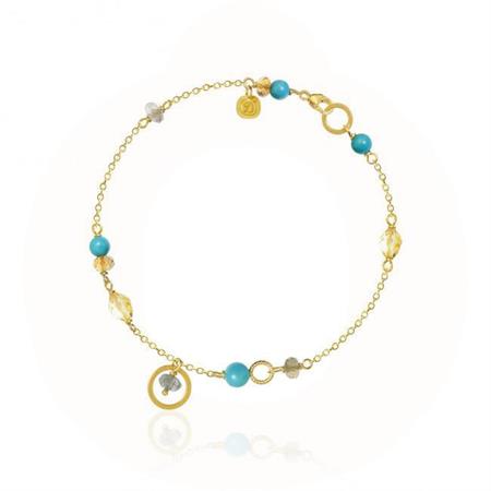 Dulong Fine Jewelry - Piccolo Armbånd - 18 karat guld m/ædelsten PIC4_A1113