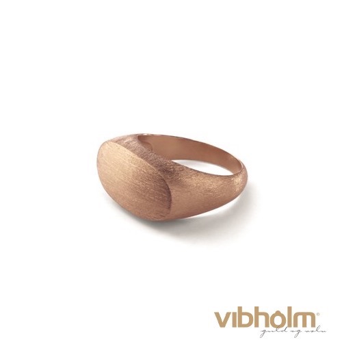 Pernille Corydon Oval Statement Ring i rosaforgyldt sølv r-104-rgp