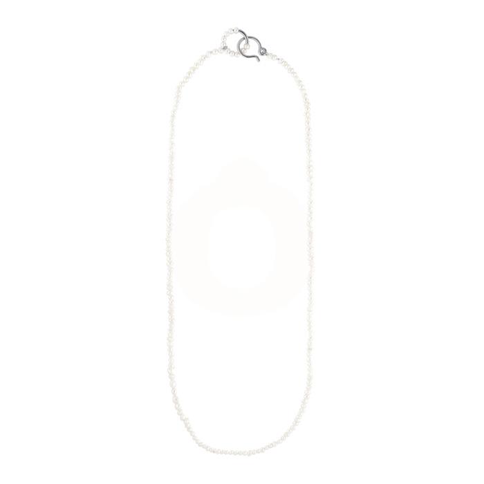 Jane Kønig - Row Pearl Chain Halskæde - sølv RPN01-AW2100-S