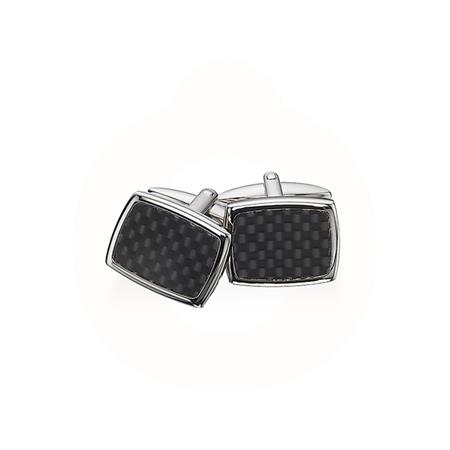 Scrouples - Manchetknapper med sort carbon - stål med carbon 821621