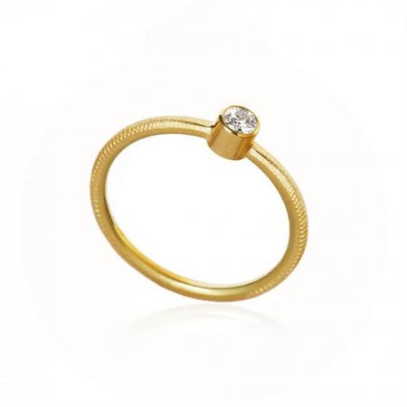 Dulong Fine Jewelry - Twinkle Ring - 18 karat guld m/brillant TWI3-A1051