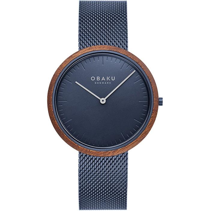 OBAKU - Trae Marine ur - Blå V245GXLLML
