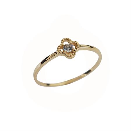Vibholm Guld - Ring med zirkonia - 9 karat guld KR1089