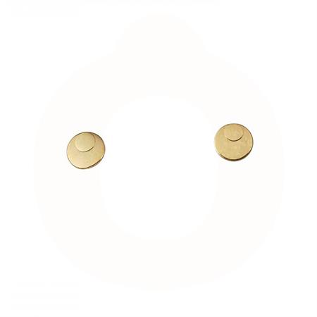 Vibholm GULD - Dobbelt Dot ørestikker - 9 karat guld FE4179